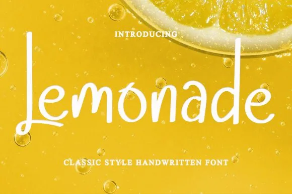 Lemonade Font Lemonade Font Poster 1