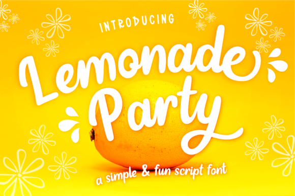 Lemonade Party Font Poster 1