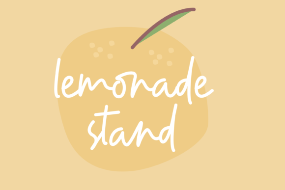 Lemonade Stand Font Poster 1