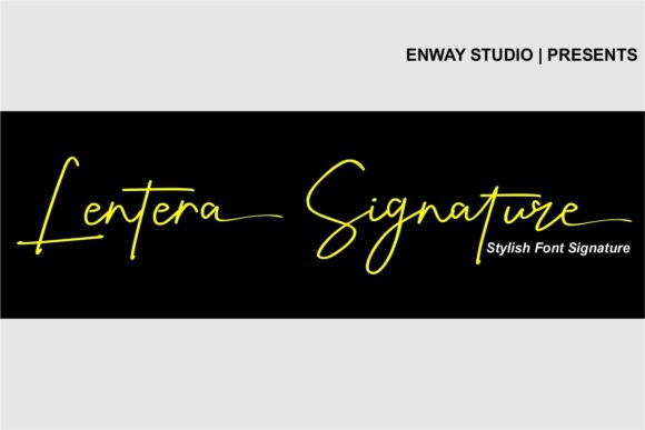 Lentera Signature Font Poster 1