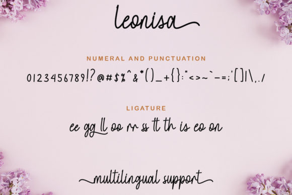 Leonisa Font Poster 9