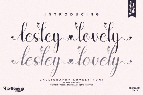 Lesley Lovely Font