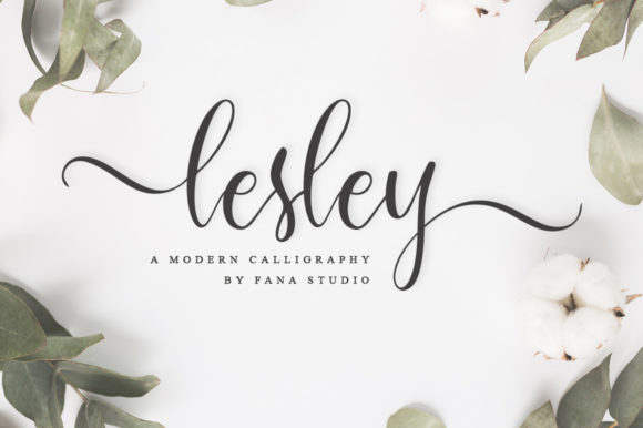Lesley Script Font Poster 1