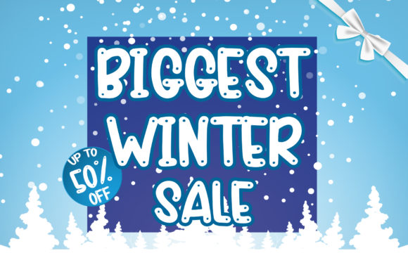 Let It Snow Font Poster 4