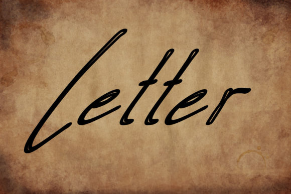 Letter Font Poster 1