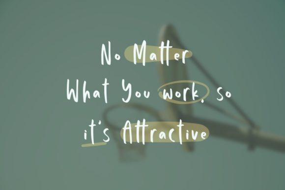 Letter Notes Font Poster 4
