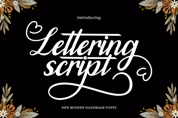 Lettering Script Font Poster 1
