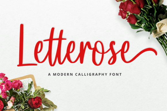 Letterose Font Poster 1