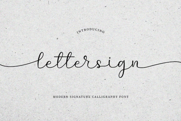 Lettersign Font Poster 1