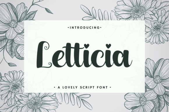 Letticia Font Poster 1