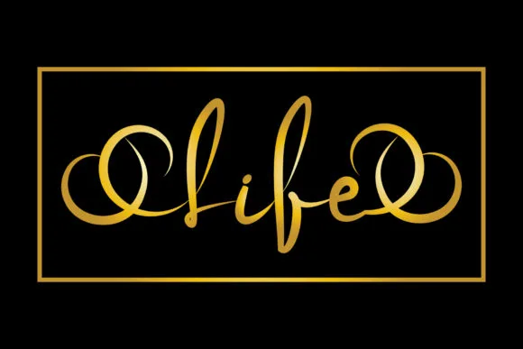 Life Font Life Font Poster 1