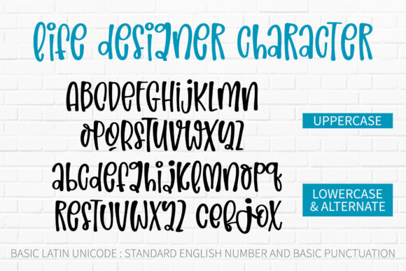 Life Designer Font Poster 2