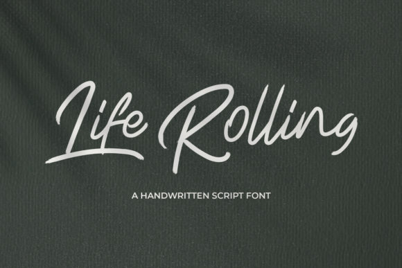 Life Rolling Font Poster 1