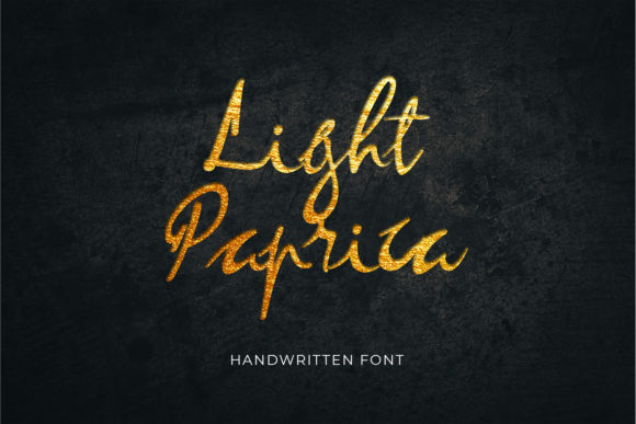 Light Paprica Font Poster 1