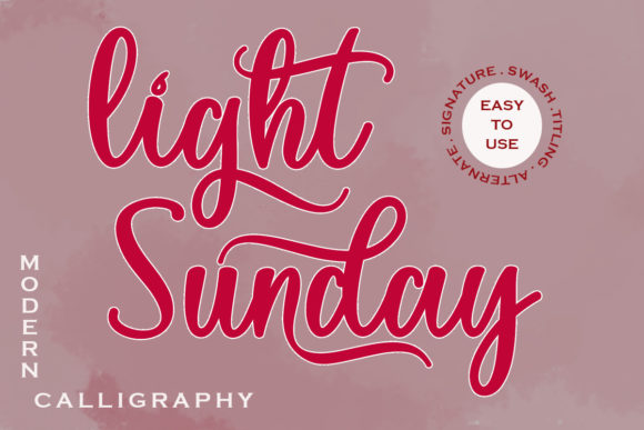 Light Sunday Font Poster 1