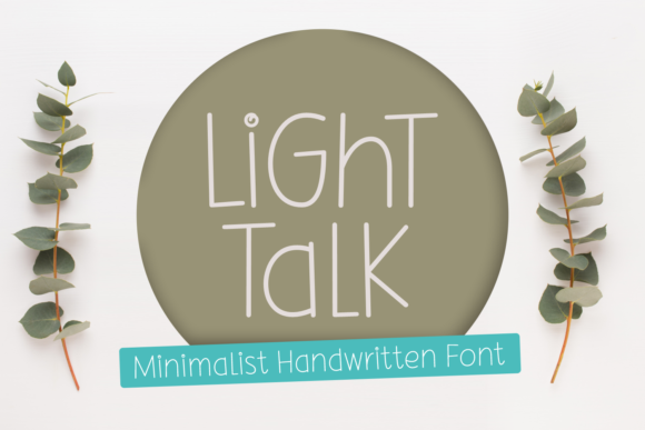 Light Talk Font Poster 1