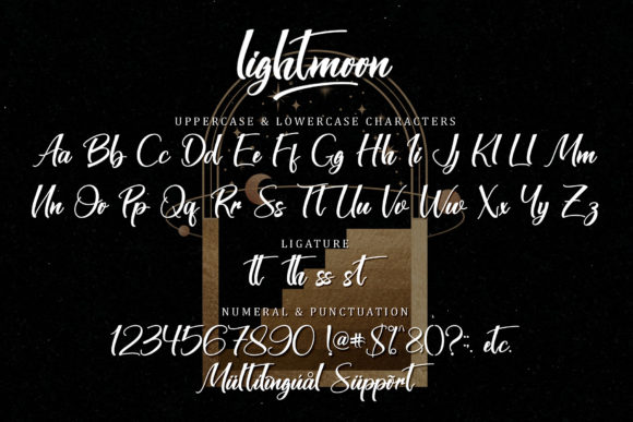 Lightmoon Font Poster 7