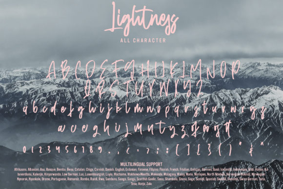 Lightness Font Poster 7