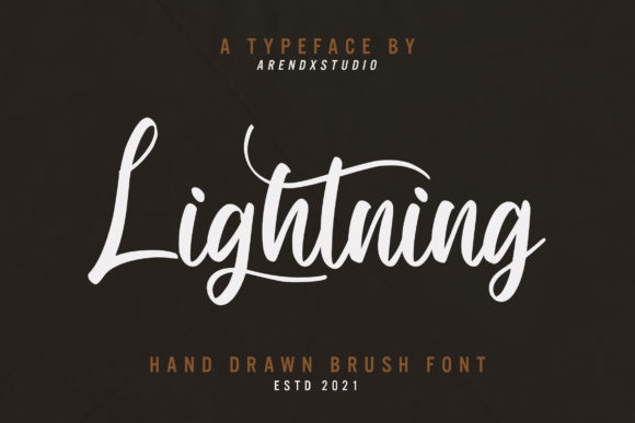 Lightning Font Poster 1