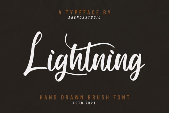 Lightning Font Poster 1