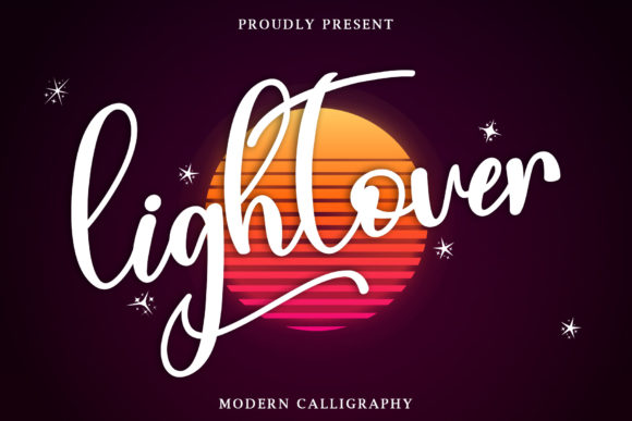 Lightover Font Poster 1