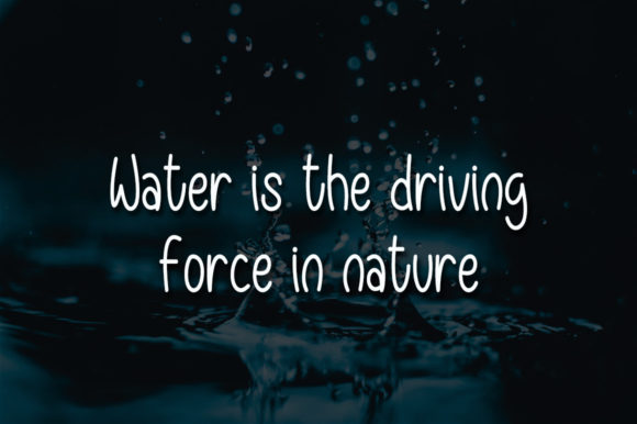 Like Water Font Poster 4