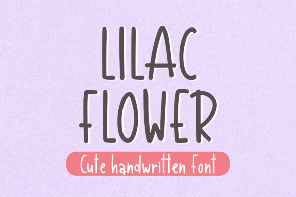 Lilac Flower Font Poster 1