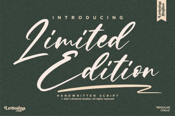 Limited Edition Font Poster 1