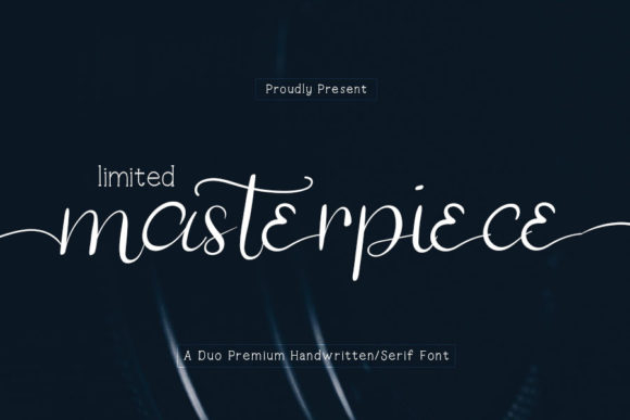 Limited Masterpiece Font Poster 1
