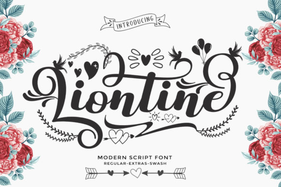Liontine Script Font Poster 1