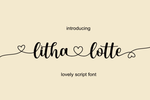 Litha Lotte Font Poster 1