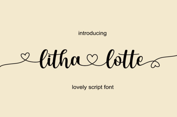 Litha Lotte Font Poster 1
