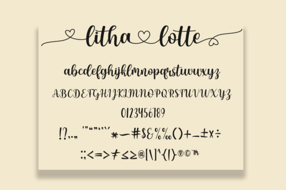 Litha Lotte Font Poster 7