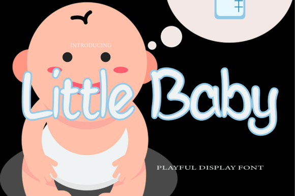 Little Baby Font Poster 1