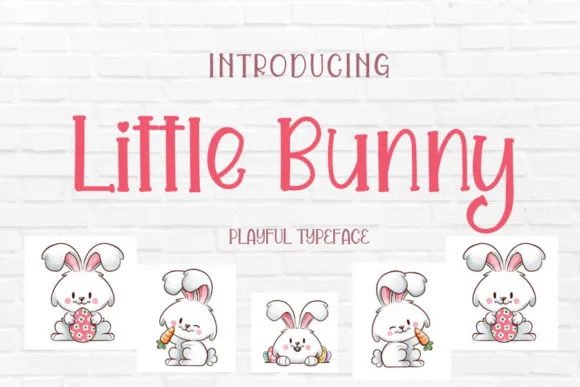Little Bunny Font Little Bunny Font Poster 1
