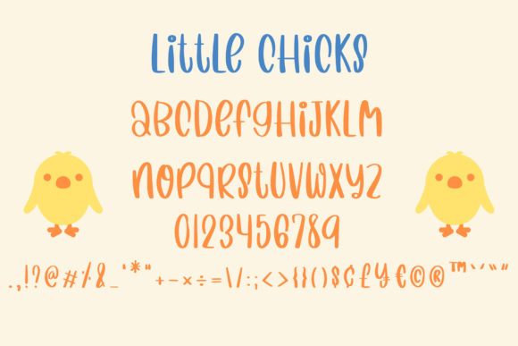 Little Chicks Font Poster 4