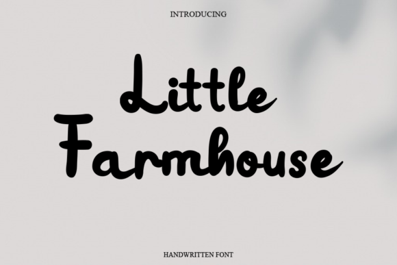 Little Farmhouse Font Poster 1