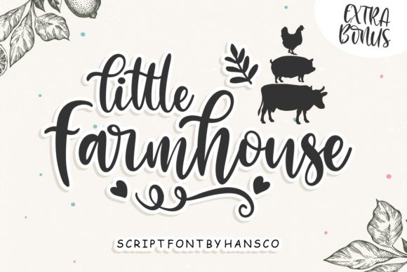Little Farmhouse Font Poster 1