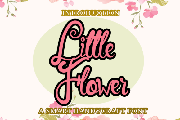 Little Flower Font Poster 1