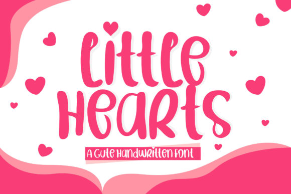 Little Hearts Font Poster 1