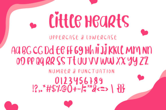 Little Hearts Font Poster 5