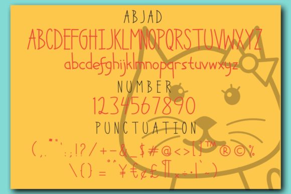 Little Meow Font Poster 2