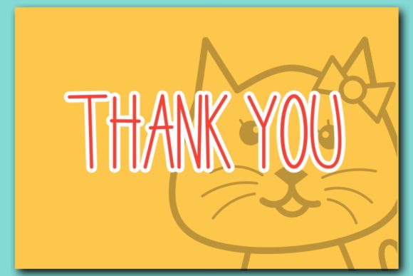 Little Meow Font Poster 8