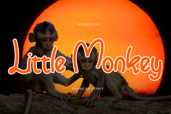 Little Monkey Font Poster 1