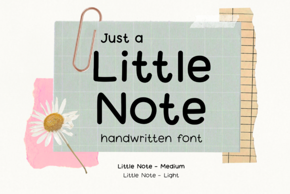 Little Note Font Poster 1