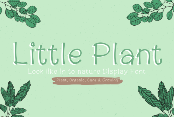 Little Plant Font Little Plant Font Poster 1