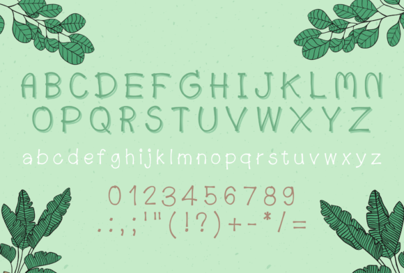 Little Plant Font Poster 2