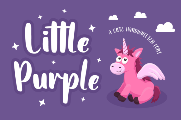 Little Purple Font Poster 1