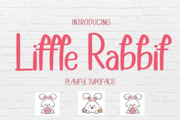 Little Rabbit Font Poster 1