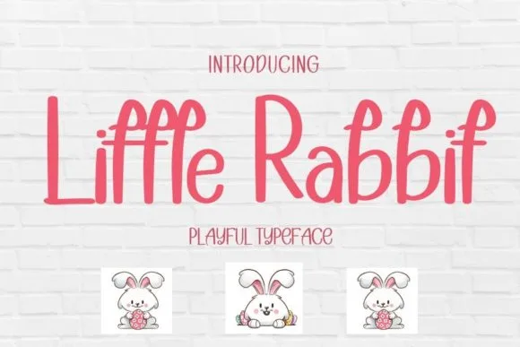 Little Rabbit Font Poster 1